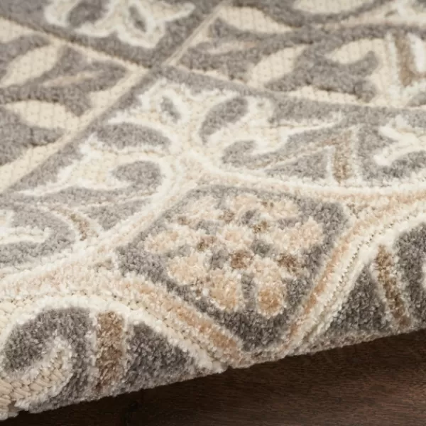 Outdoor Rugs-Kirkland's Home Aloha Ivory Geometric Indoor/Outdoor Area Rug, 3X5 Ivory/Gray