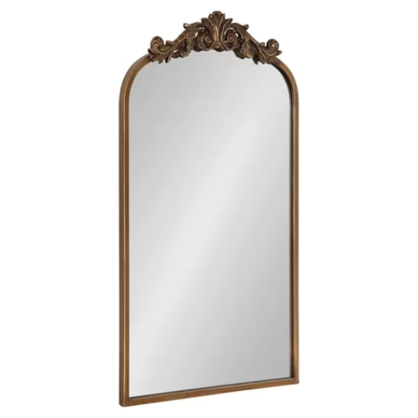 Decorative Mirrors-Kirkland's Home Arendahl Arched Mirror, 19X31 In. Gold