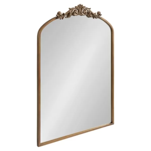 Decorative Mirrors-Kirkland's Home Arendahl Arched Mirror, 24X36 In. Gold