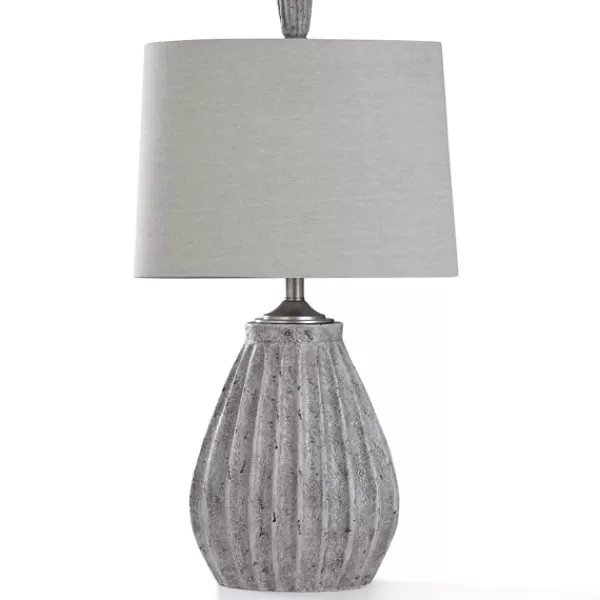 Table Lamps-Kirkland's Home Arther Aged Stone Table Lamp Tan
