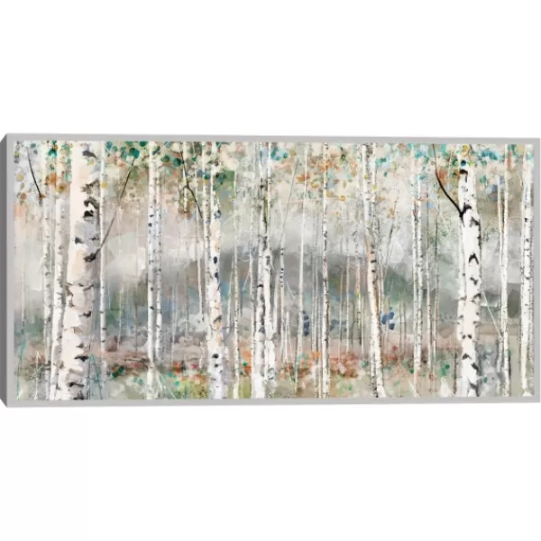 Canvas Art-Kirkland's Home Autumn Grace Framed Giclee Canvas Art Print Green/Gray
