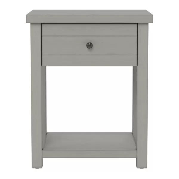 Accent & End Tables-Kirkland's Home Bailie Wooden Side Table Gray