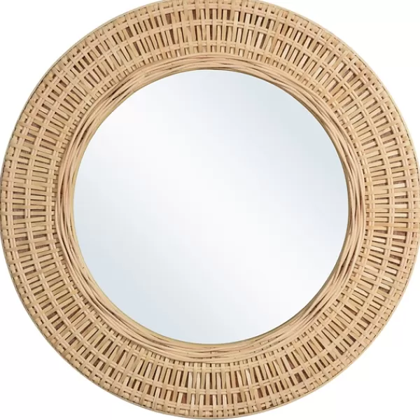 Decorative Mirrors-Kirkland's Home Bamboo Breeze Woven Wall Mirror