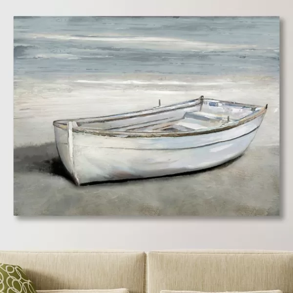 Canvas Art-Kirkland's Home Beached Giclee Canvas Art Print White/Tan