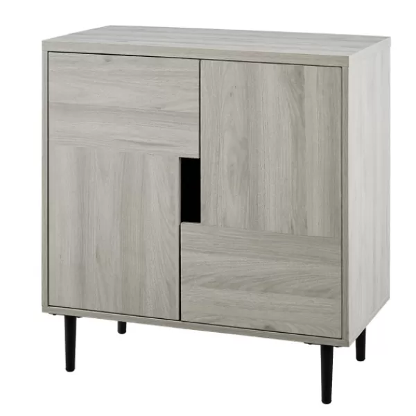 Cabinets & Sideboards-Kirkland's Home Birch Color Pop Geometric Cabinet Tan
