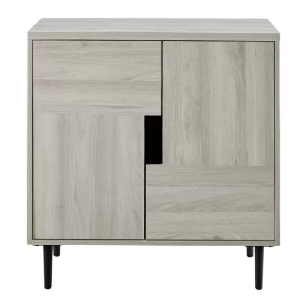 Cabinets & Sideboards-Kirkland's Home Birch Color Pop Geometric Cabinet Tan