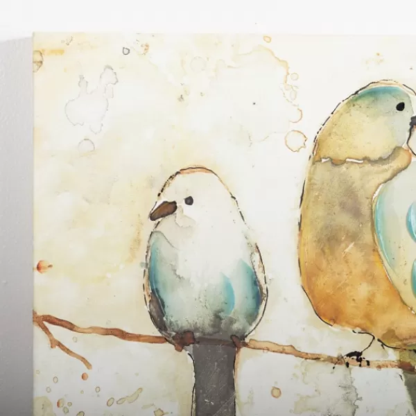 Canvas Art-Kirkland's Home Birds On Wire Canvas Art Print Tan/Multi