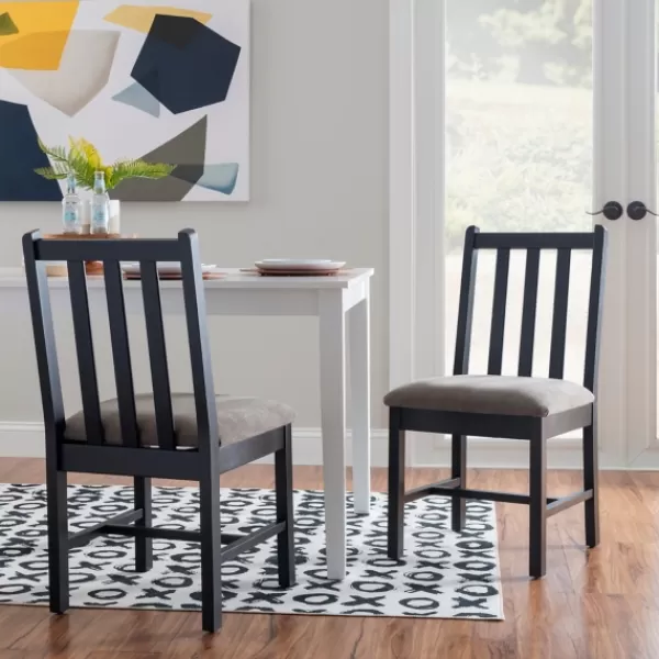 Dining Chairs-Kirkland's Home Black And Classic Dining Chairs, Set Of 2 Gray