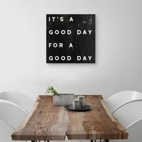 Wall Quotes & Signs-Kirkland's Home Black And White It'S A Good Day Canvas Art Print Black/White