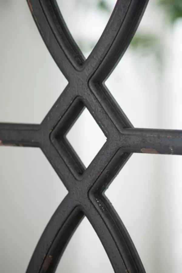 Decorative Mirrors-Kirkland's Home Black Carved Wooden Frame Wall Mirrors, Set Of 2
