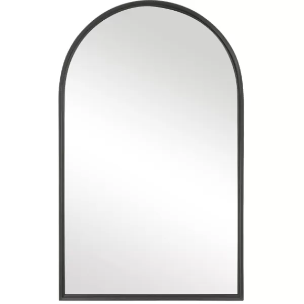 Decorative Mirrors-Kirkland's Home Black Metal Arch Frame Wall Mirror