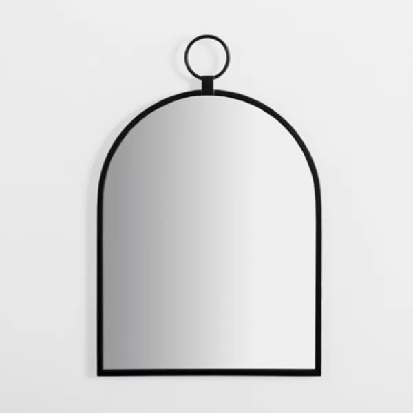 Decorative Mirrors-Kirkland's Home Black Metal Arched Wall Mirror