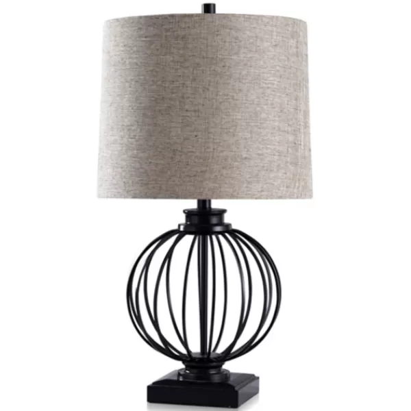 Table Lamps-Kirkland's Home Black Metal Globe Table Lamp Gray