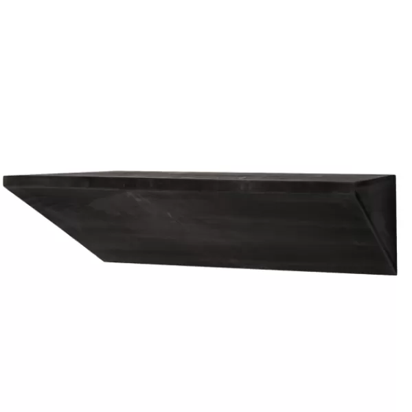 Shelves-Kirkland's Home Black Wedge Wood Small Floating Shelf