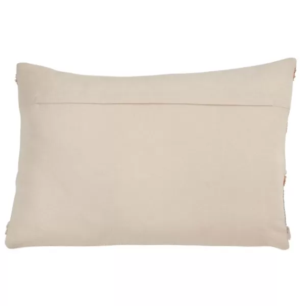 Pillows-Kirkland's Home Blue And Horizontal Stripe Throw Pillow Orange