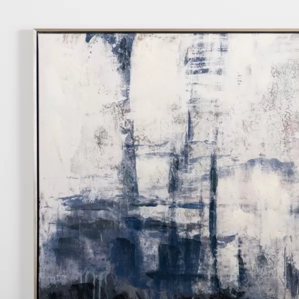Canvas Art-Kirkland's Home Blue Era Abstract I Framed Canvas Art Print Blue/Gray