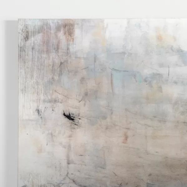 Canvas Art-Kirkland's Home Blue Haze Abstract Canvas Art Print White/Blue/Brown
