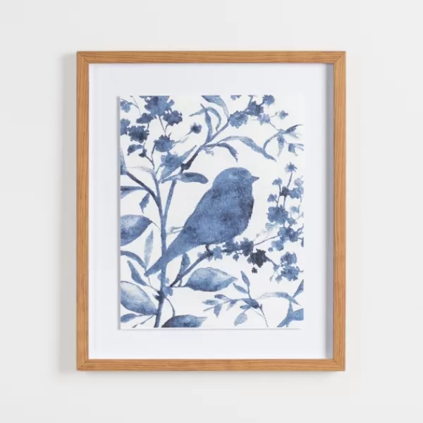 Framed Art-Kirkland's Home Bluebird On Branch I Framed Art Print Blue/White