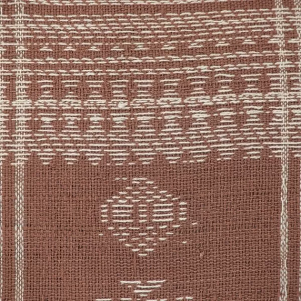 Pillows-Kirkland's Home Boho Stripes Lumbar Pillow Brown