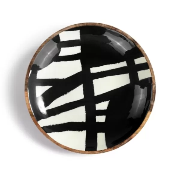 Wall Plaques-Kirkland's Home Bold Black And White Hanging Bowl Wall Plaque Black/White