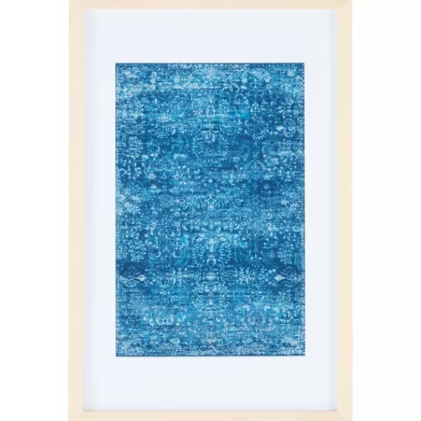 Wall Plaques-Kirkland's Home Bold Framed Textile Wall Plaque Blue