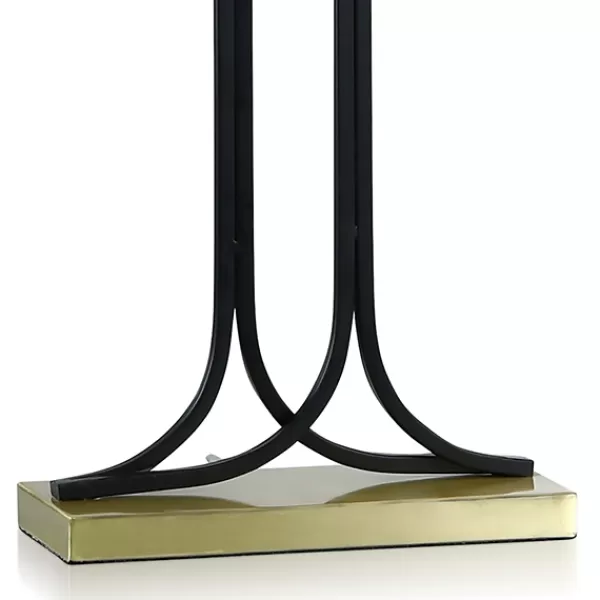 Table Lamps-Kirkland's Home Brass And Black Mid-Century Modern Table Lamp Tan