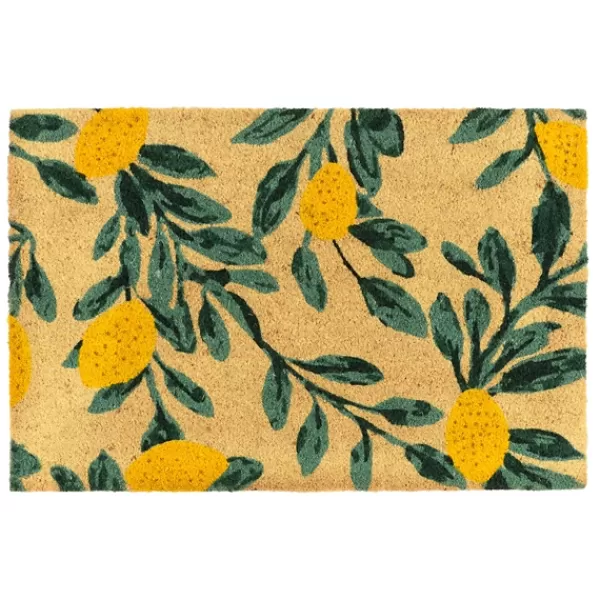Doormats-Kirkland's Home Bright Lemon Tree Doormat Yellow/Green/Tan