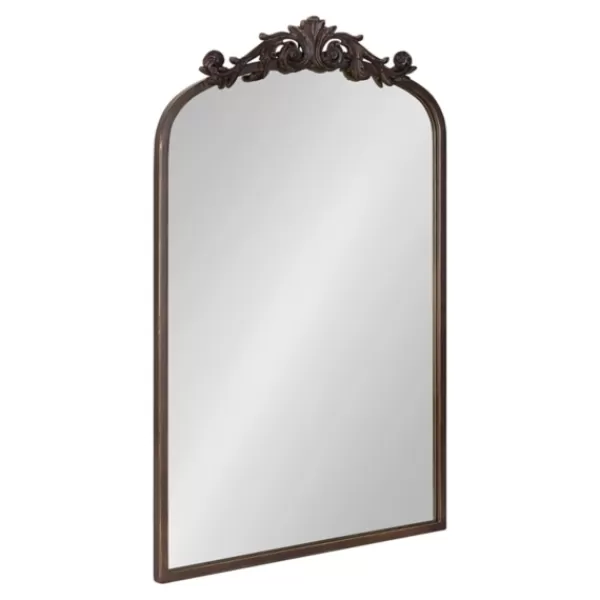 Decorative Mirrors-Kirkland's Home Bronze Arendahl Arched Mirror, 19X31 In. Brown
