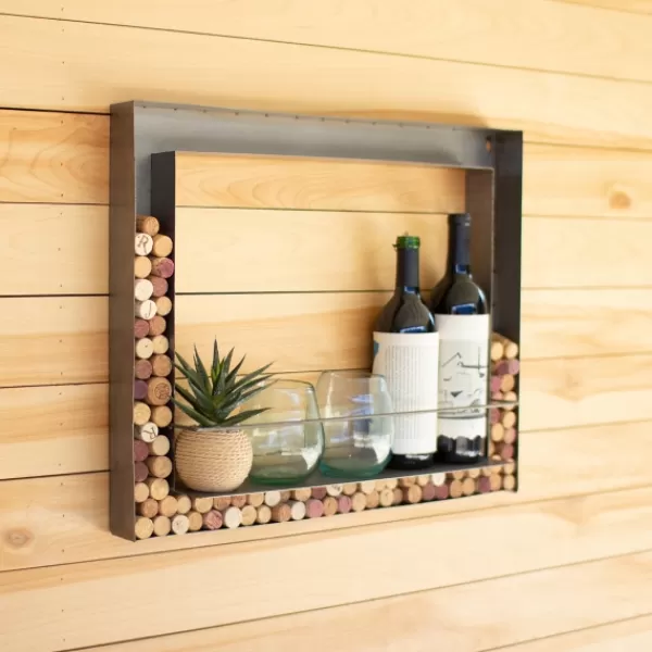 Wall Storage-Kirkland's Home Bronze Cork Holder Wall Frame