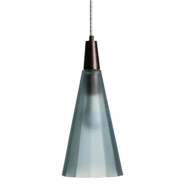 Table Lamps-Kirkland's Home Bronze Glass Ombre Slim Taper Pendant Lamp Green