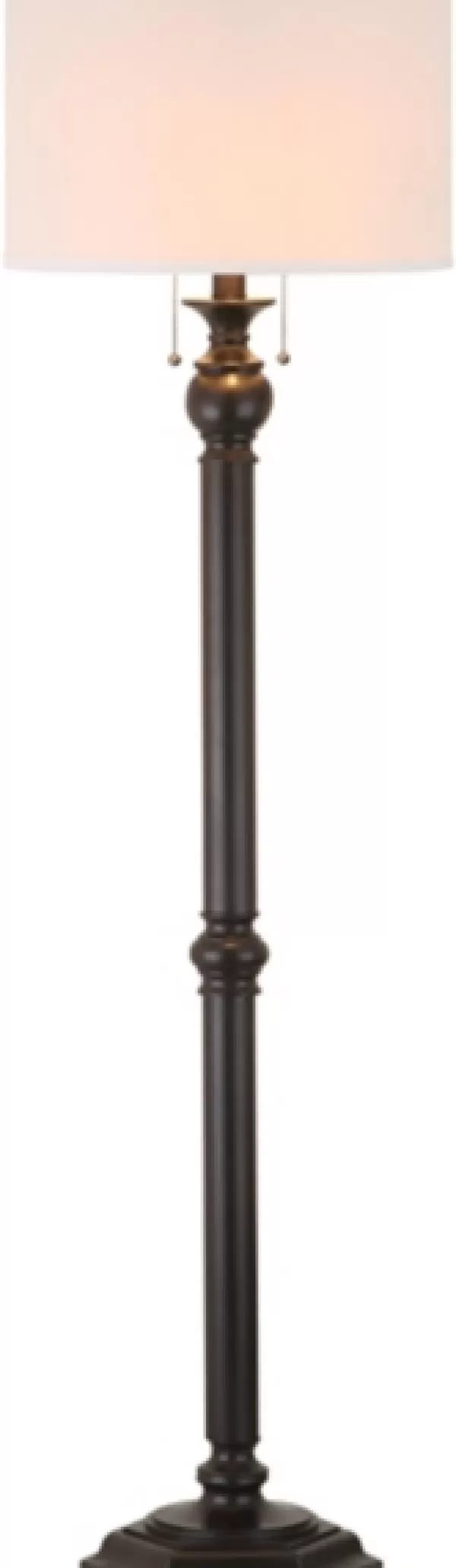 Floor Lamps-Kirkland's Home Bronze Jessie Floor Lamp Ivory