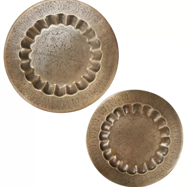 Wall Plaques-Kirkland's Home Bronze Metal Moroccan Wall Sculptures, Set Of 2 Brown