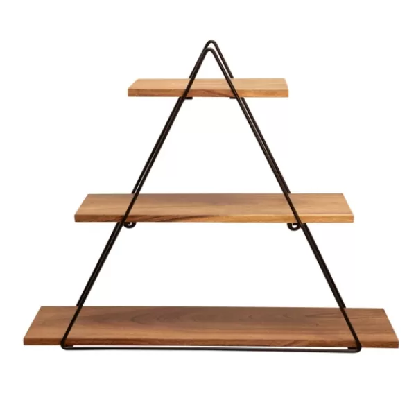 Shelves-Kirkland's Home Bronze Metal Triangle Frame Wall Shelf