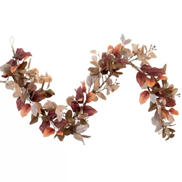 Arrangements & Greenery-Kirkland's Home Brown And Gray Eucalyptus Mix Garland Brown/Gray