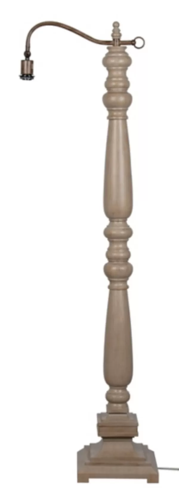 Floor Lamps-Kirkland's Home Brown Resin Task Shade Floor Lamp Tan
