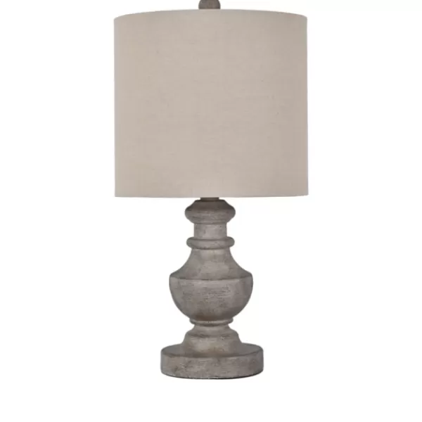Table Lamps-Kirkland's Home Brown Wash Table Lamp Ivory