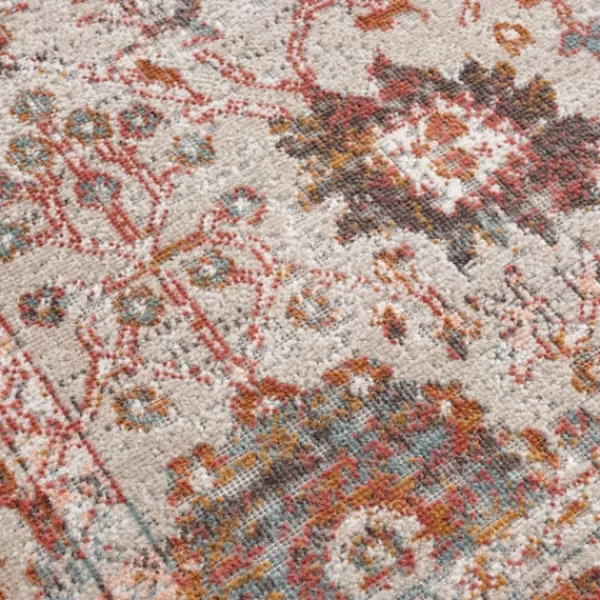 Outdoor Rugs-Kirkland's Home Budding Bohemian Indoor\Outdoor Area Rug, 8X10 Red/Ivory