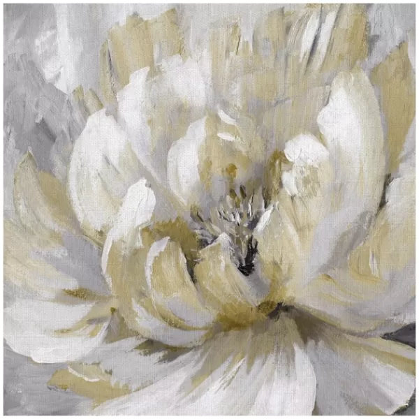 Canvas Art-Kirkland's Home Burst Of Spring Gold Canvas Art Print Gold/White/Gray