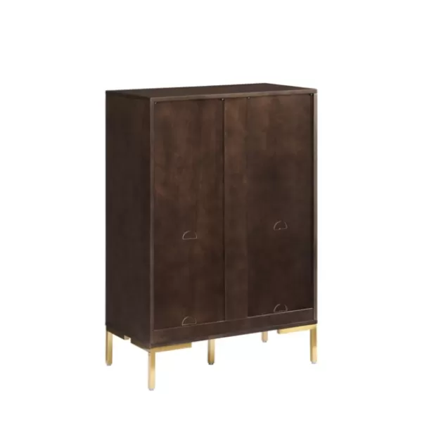 Bookshelves-Kirkland's Home Cadence Gold Record Storage Bookcase With Speaker