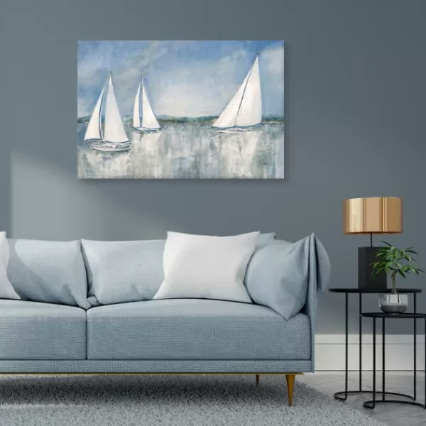 Canvas Art-Kirkland's Home Catching The Breeze Canvas Art Print Blue