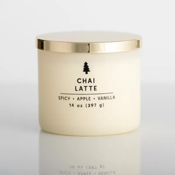 Candles-Kirkland's Home Chai Latte Triple Wick Jar Candle White