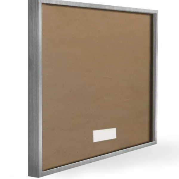 Framed Art-Kirkland's Home Chalk Flowers Framed Giclee Canvas Art Print Pink/White/Green