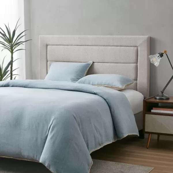 Beds & Headboards-Kirkland's Home Channel Tufted Queen Headboard Gray