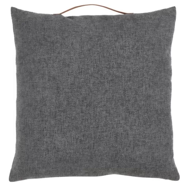 Pillows-Kirkland's Home Chenille Handle Pillow Gray