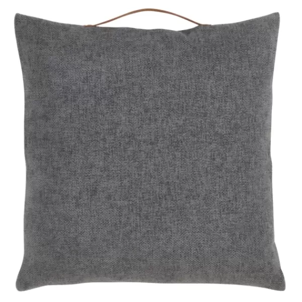 Pillows-Kirkland's Home Chenille Handle Pillow Gray