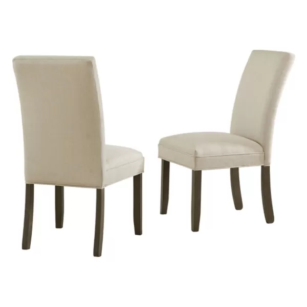 Dining Chairs-Kirkland's Home Cianna Cream 2-Pc. Upholstered Dining Chair Set Tan