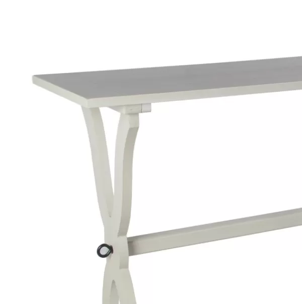 Console Tables-Kirkland's Home Cloud Hourglass Console Table Gray
