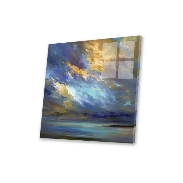 Wall Plaques-Kirkland's Home Coastal Clouds Print On Acrylic Glass Blue