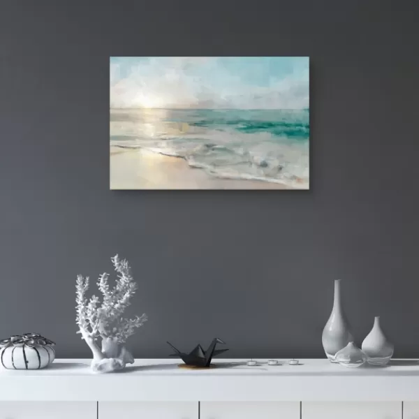 Canvas Art-Kirkland's Home Coastal Retreat Canvas Art Print, 36X24 In. Blue/Green