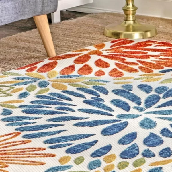 Outdoor Rugs-Kirkland's Home Color Burst Indoor/Outdoor Area Rug, 8X10 Multi